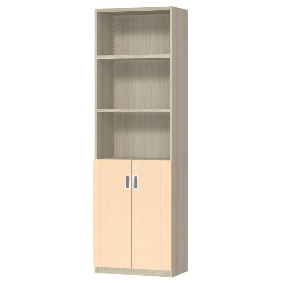 (商品画像) オーダーオフィスストッカー 奥行29.5cm×高さ191.1cm×幅45～59cm 2段扉