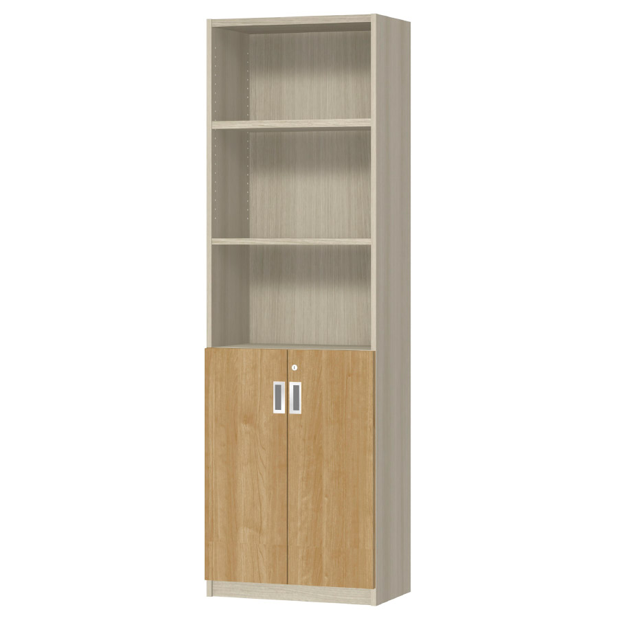 (商品画像) オーダーオフィスストッカー 奥行29.5cm×高さ191.1cm×幅45～59cm 2段扉