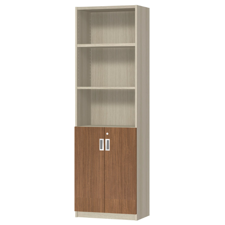 (商品画像) オーダーオフィスストッカー 奥行29.5cm×高さ191.1cm×幅45～59cm 2段扉