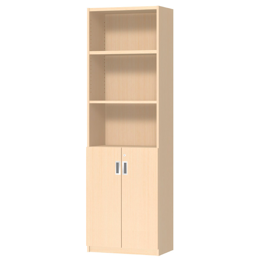 (商品画像) オーダーオフィスストッカー 奥行29.5cm×高さ191.1cm×幅45～59cm 2段扉