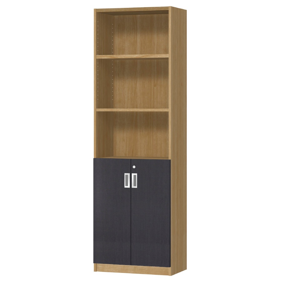 (商品画像) オーダーオフィスストッカー 奥行29.5cm×高さ191.1cm×幅45～59cm 2段扉