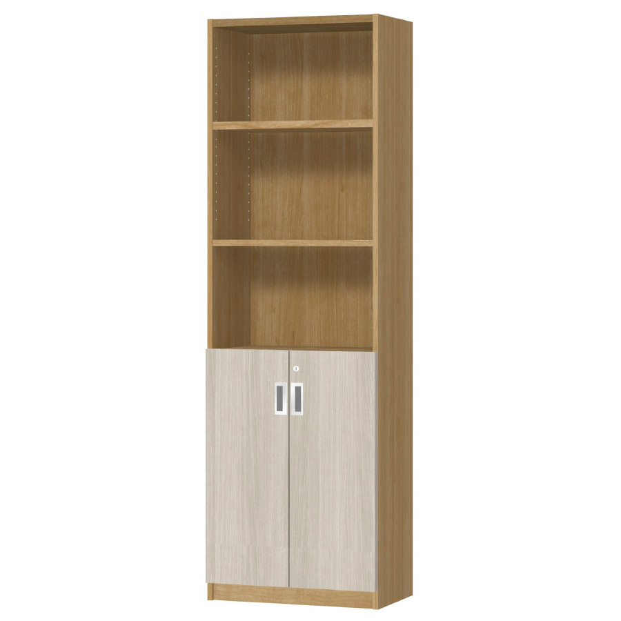 (商品画像) オーダーオフィスストッカー 奥行29.5cm×高さ191.1cm×幅45～59cm 2段扉