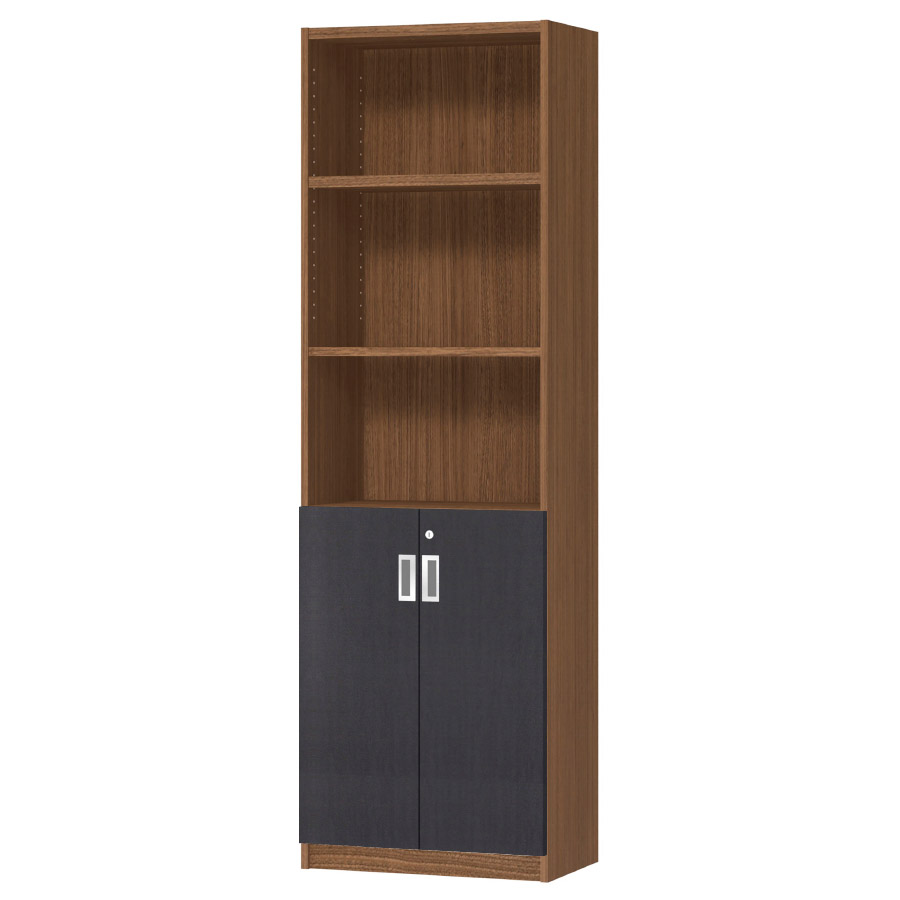 (商品画像) オーダーオフィスストッカー 奥行29.5cm×高さ191.1cm×幅45～59cm 2段扉