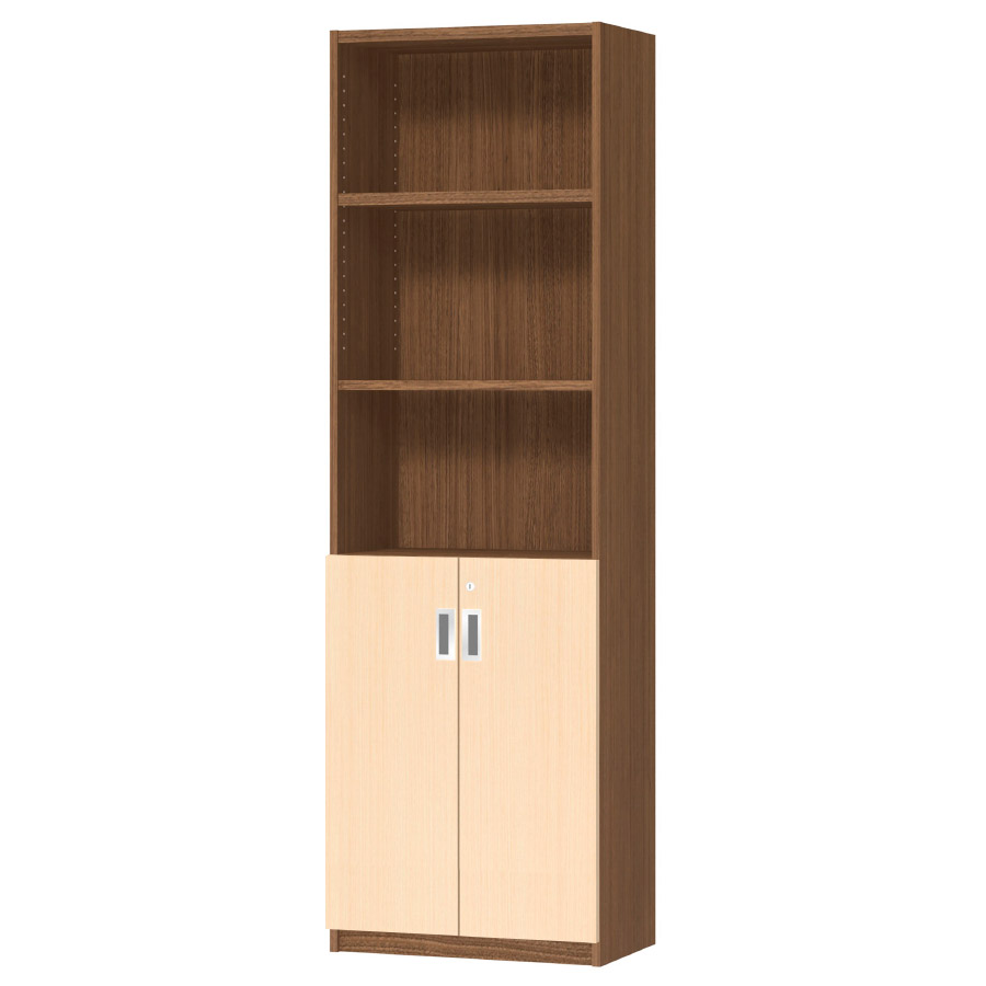 (商品画像) オーダーオフィスストッカー 奥行29.5cm×高さ191.1cm×幅45～59cm 2段扉