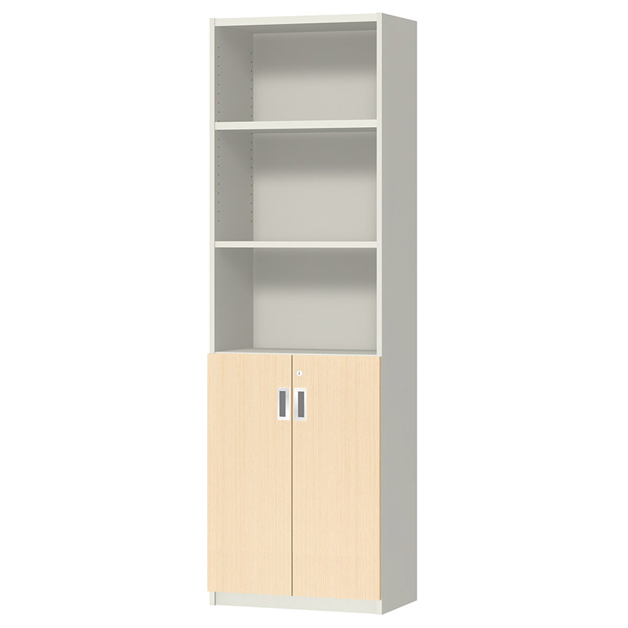 (商品画像) オーダーオフィスストッカー 奥行29.5cm×高さ191.1cm×幅45～59cm 2段扉