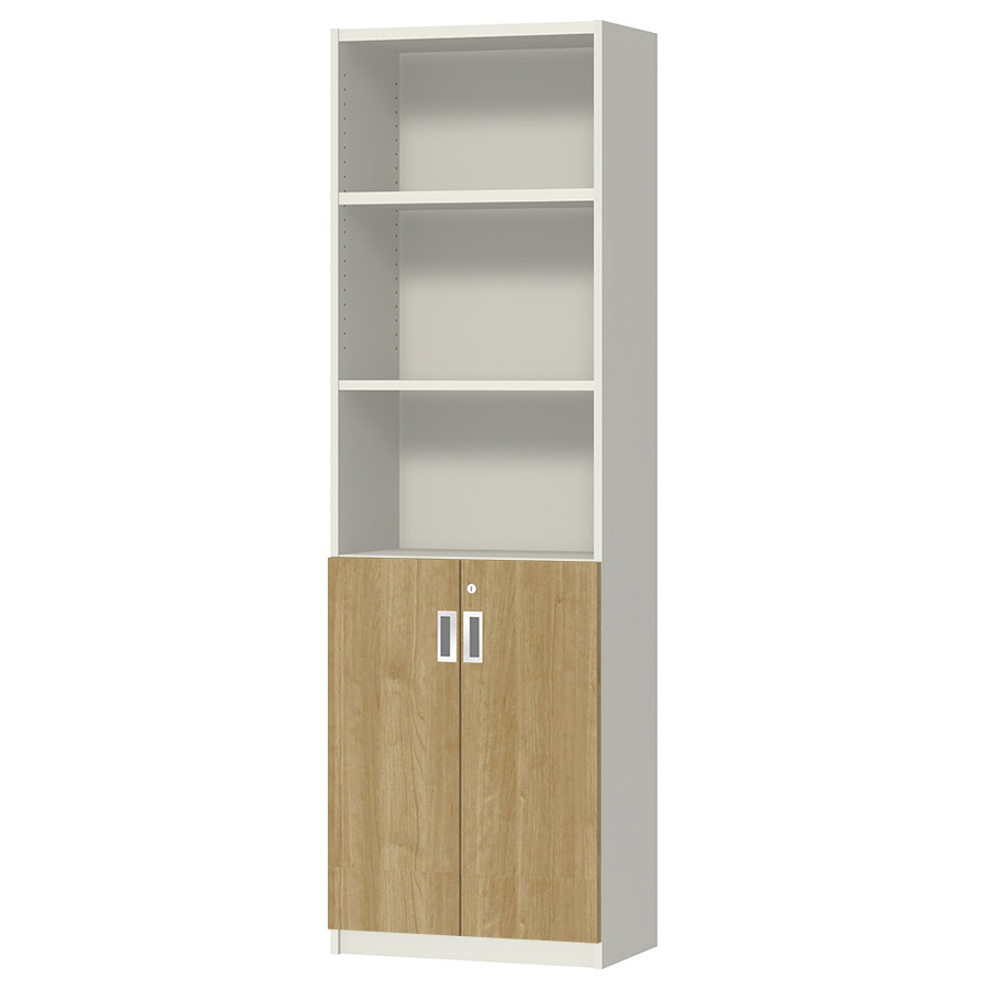 (商品画像) オーダーオフィスストッカー 奥行29.5cm×高さ191.1cm×幅45～59cm 2段扉