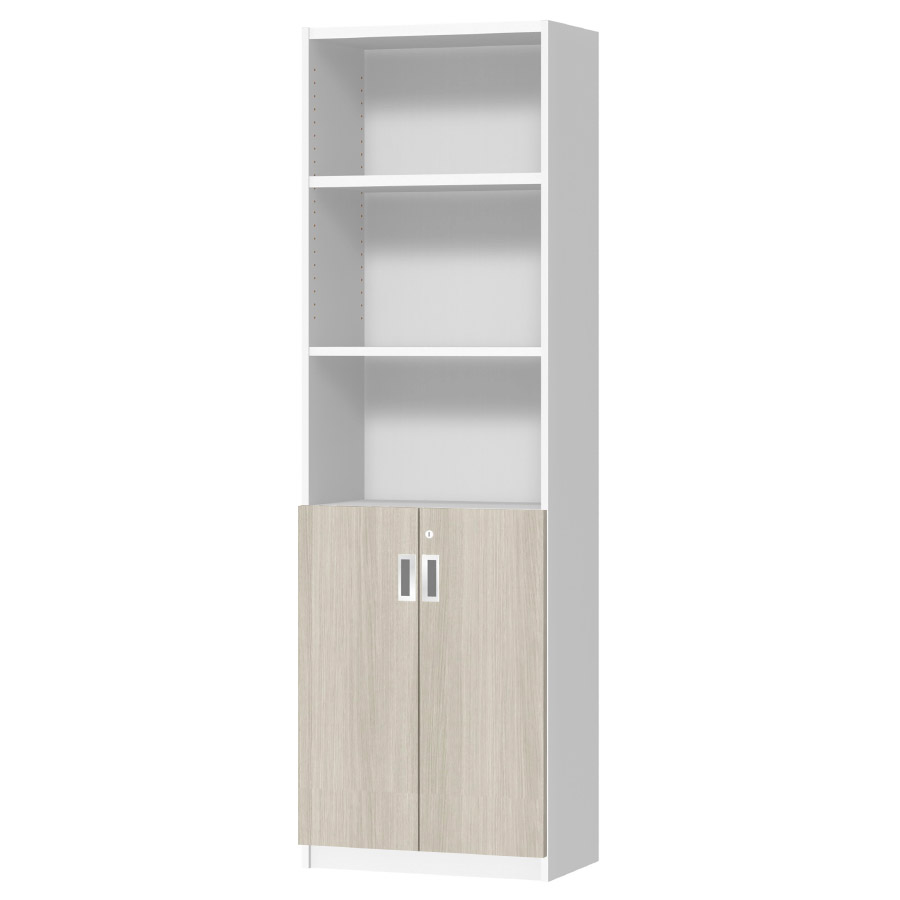 (商品画像) オーダーオフィスストッカー 奥行29.5cm×高さ191.1cm×幅45～59cm 2段扉