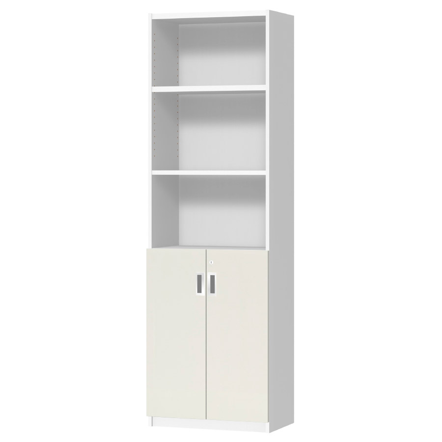 (商品画像) オーダーオフィスストッカー 奥行29.5cm×高さ191.1cm×幅45～59cm 2段扉