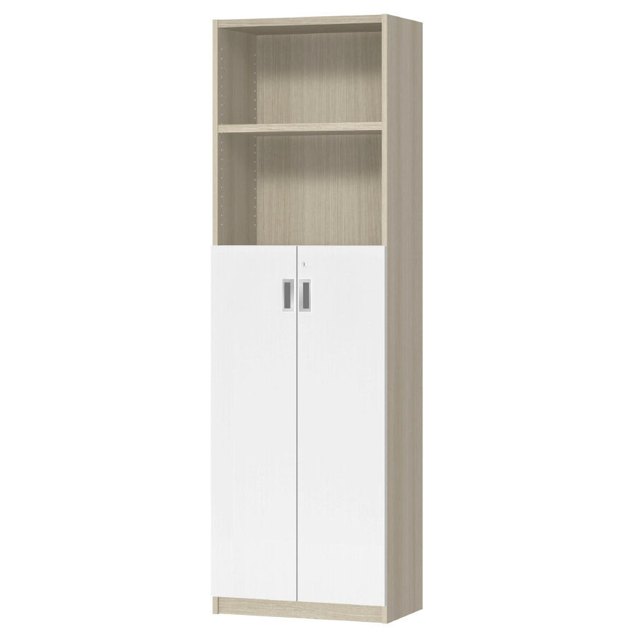 (商品画像) オーダーオフィスストッカー 奥行29.5cm×高さ191.1cm×幅45～59cm 3段扉