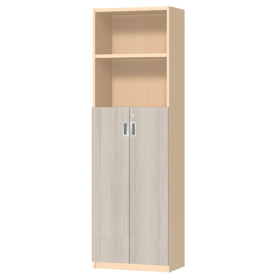 (商品画像) オーダーオフィスストッカー 奥行29.5cm×高さ191.1cm×幅45～59cm 3段扉