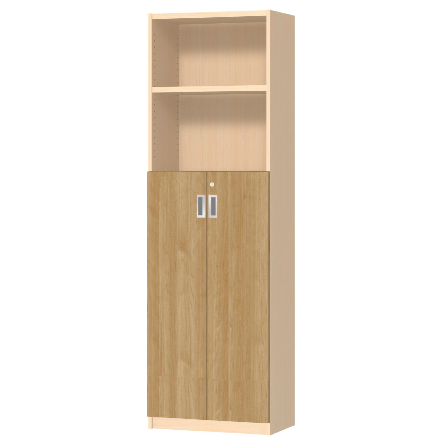 (商品画像) オーダーオフィスストッカー 奥行29.5cm×高さ191.1cm×幅45～59cm 3段扉