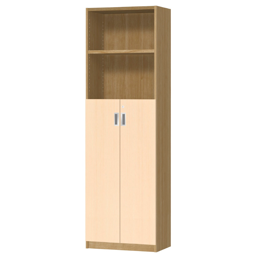 (商品画像) オーダーオフィスストッカー 奥行29.5cm×高さ191.1cm×幅45～59cm 3段扉