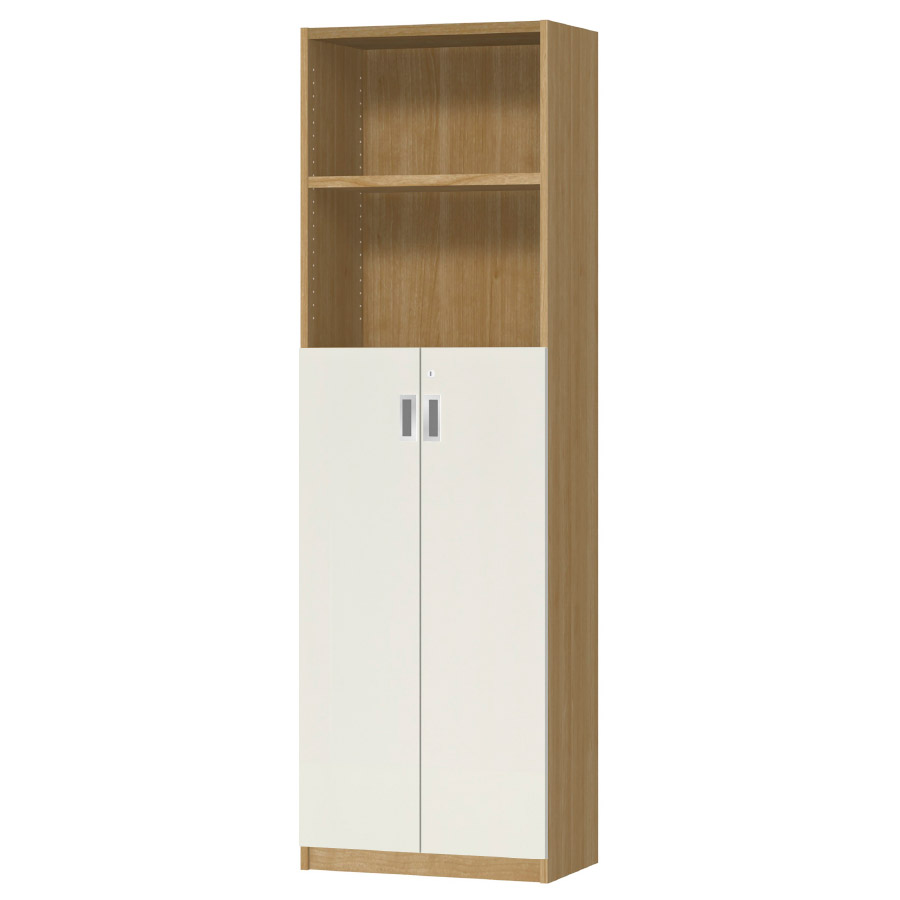 (商品画像) オーダーオフィスストッカー 奥行29.5cm×高さ191.1cm×幅45～59cm 3段扉