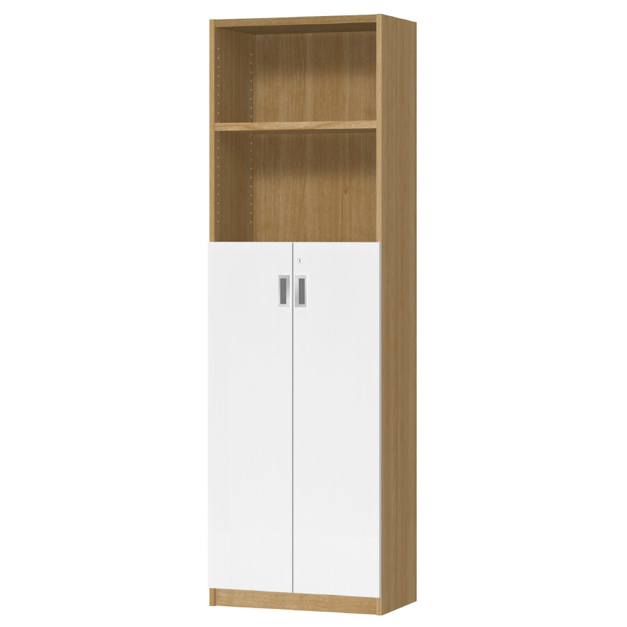 (商品画像) オーダーオフィスストッカー 奥行29.5cm×高さ191.1cm×幅45～59cm 3段扉