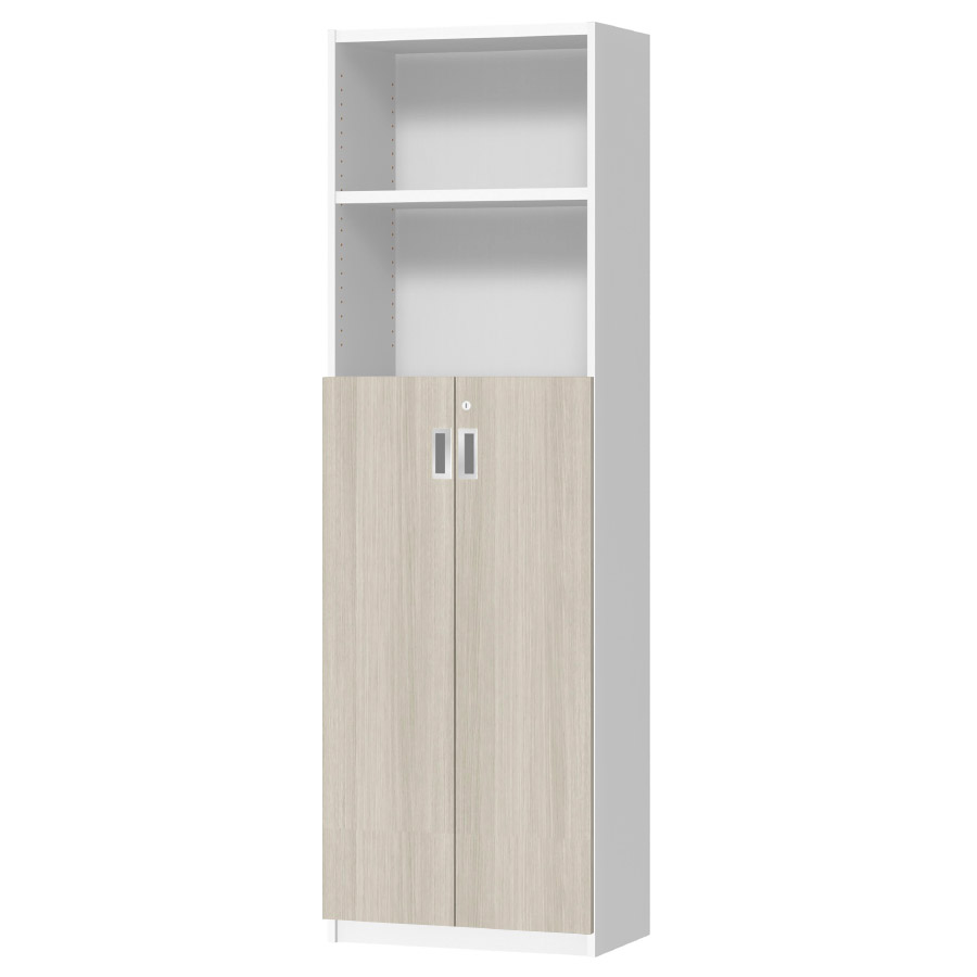 (商品画像) オーダーオフィスストッカー 奥行29.5cm×高さ191.1cm×幅45～59cm 3段扉