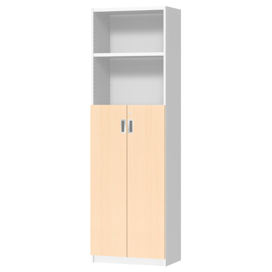 (商品画像) オーダーオフィスストッカー 奥行29.5cm×高さ191.1cm×幅45～59cm 3段扉