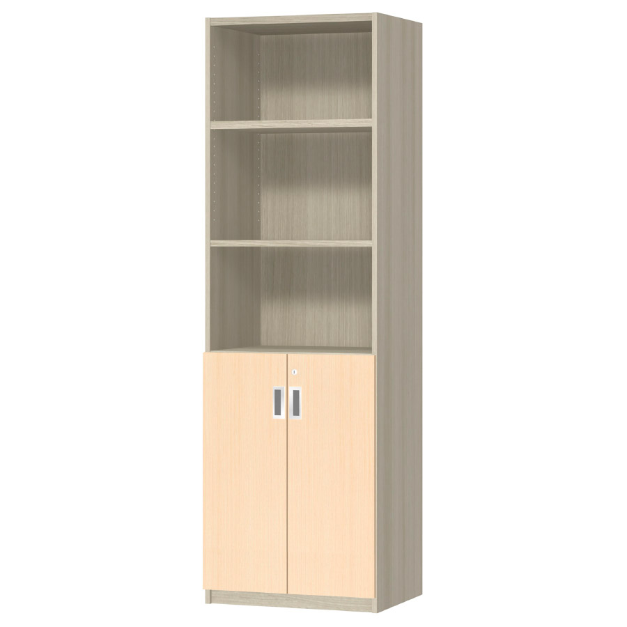 (商品画像) オーダーオフィスストッカー 奥行38.5cm×高さ191.1cm×幅45～59cm 2段扉