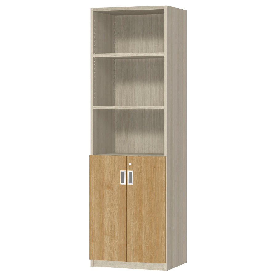 (商品画像) オーダーオフィスストッカー 奥行38.5cm×高さ191.1cm×幅45～59cm 2段扉