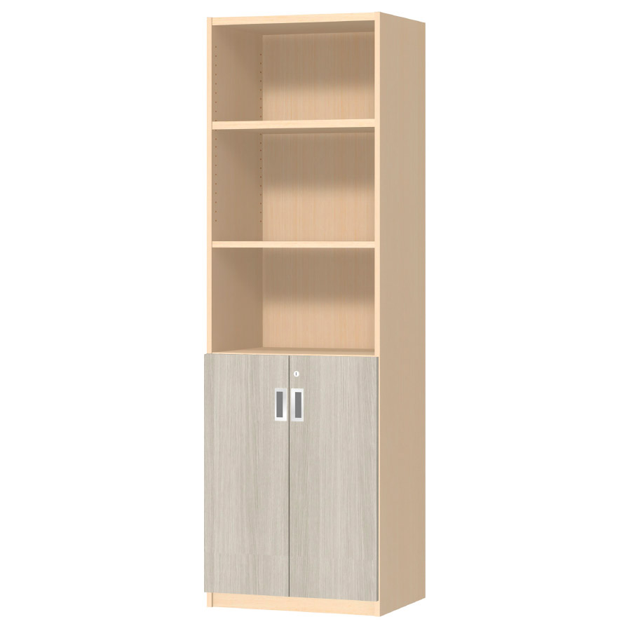 (商品画像) オーダーオフィスストッカー 奥行38.5cm×高さ191.1cm×幅45～59cm 2段扉