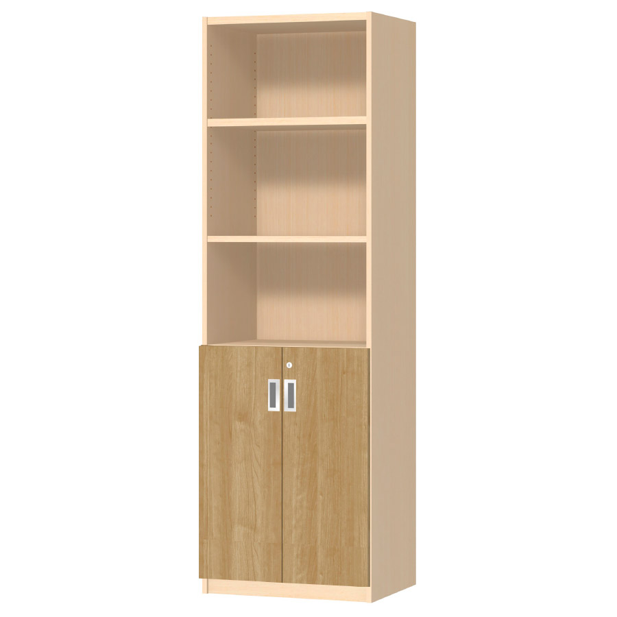 (商品画像) オーダーオフィスストッカー 奥行38.5cm×高さ191.1cm×幅45～59cm 2段扉