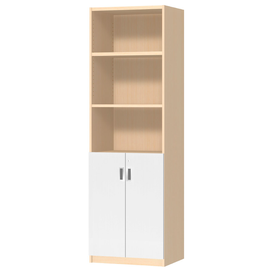 (商品画像) オーダーオフィスストッカー 奥行38.5cm×高さ191.1cm×幅45～59cm 2段扉