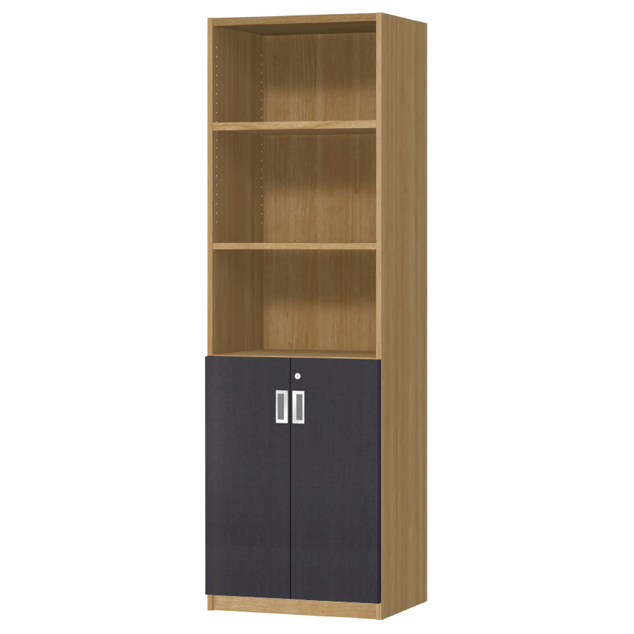 (商品画像) オーダーオフィスストッカー 奥行38.5cm×高さ191.1cm×幅45～59cm 2段扉