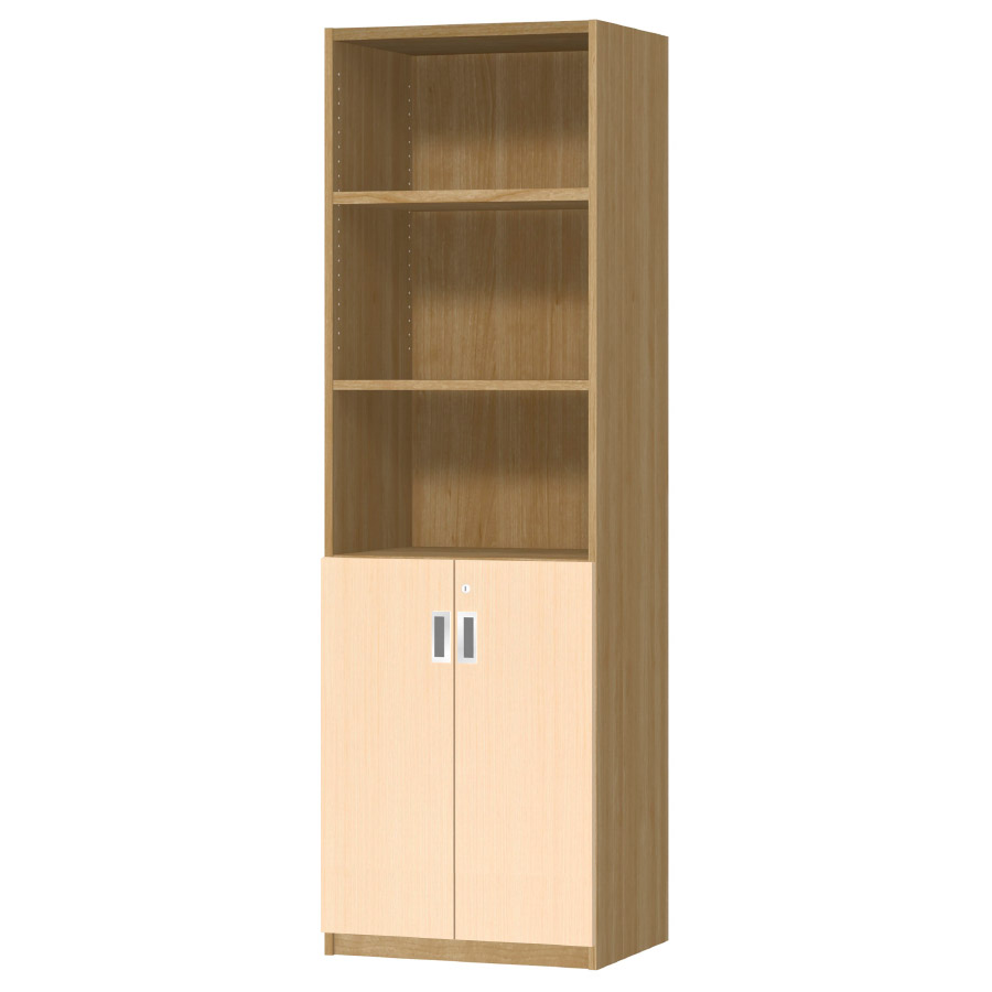 (商品画像) オーダーオフィスストッカー 奥行38.5cm×高さ191.1cm×幅45～59cm 2段扉