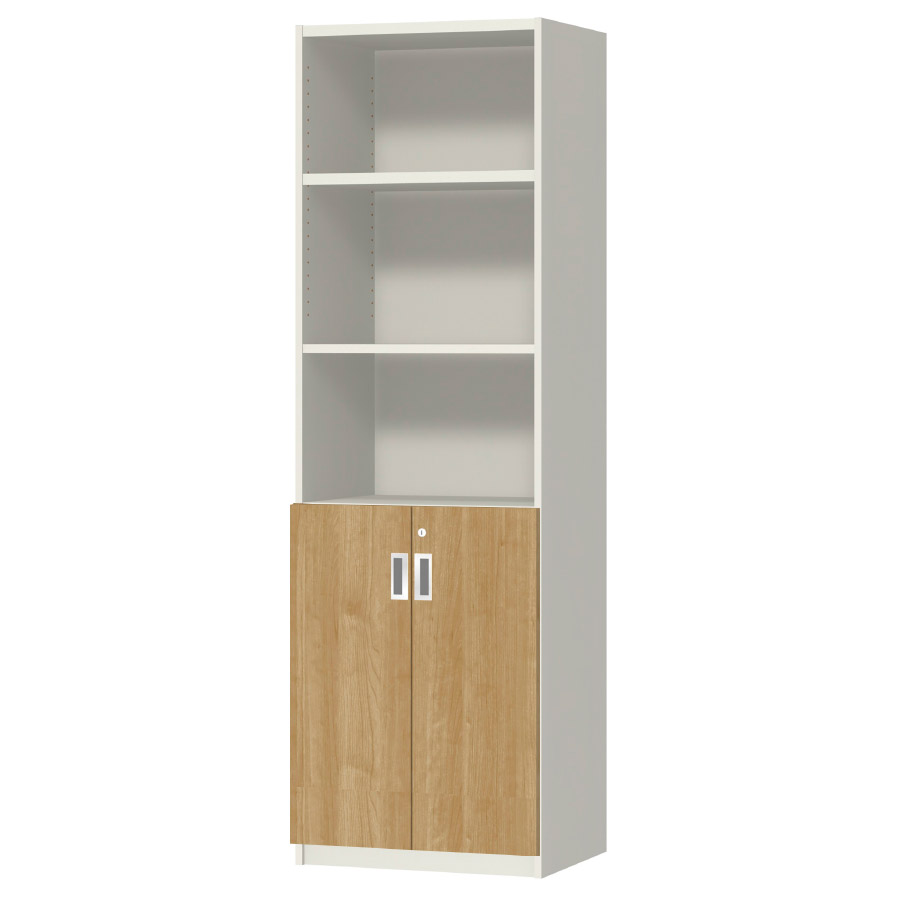 (商品画像) オーダーオフィスストッカー 奥行38.5cm×高さ191.1cm×幅45～59cm 2段扉