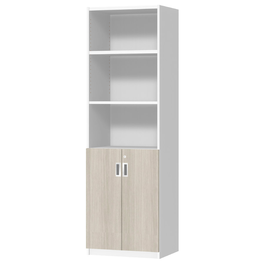 (商品画像) オーダーオフィスストッカー 奥行38.5cm×高さ191.1cm×幅45～59cm 2段扉