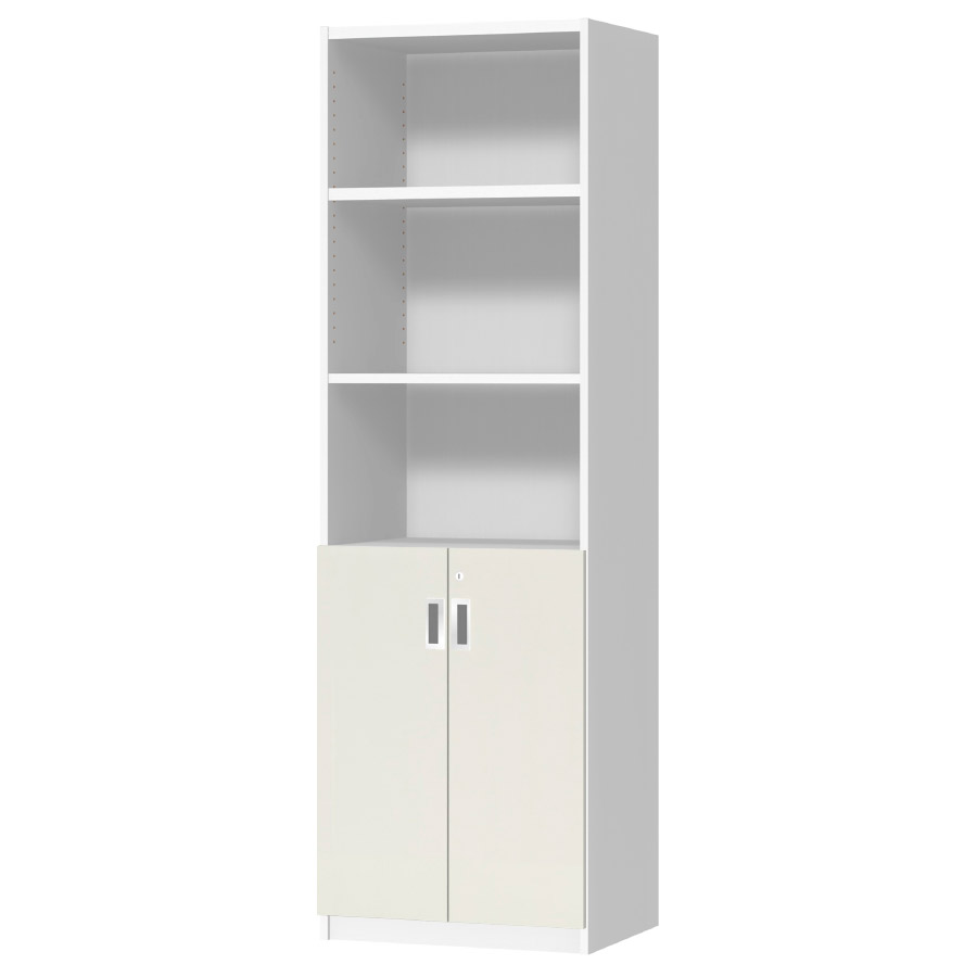 (商品画像) オーダーオフィスストッカー 奥行38.5cm×高さ191.1cm×幅45～59cm 2段扉