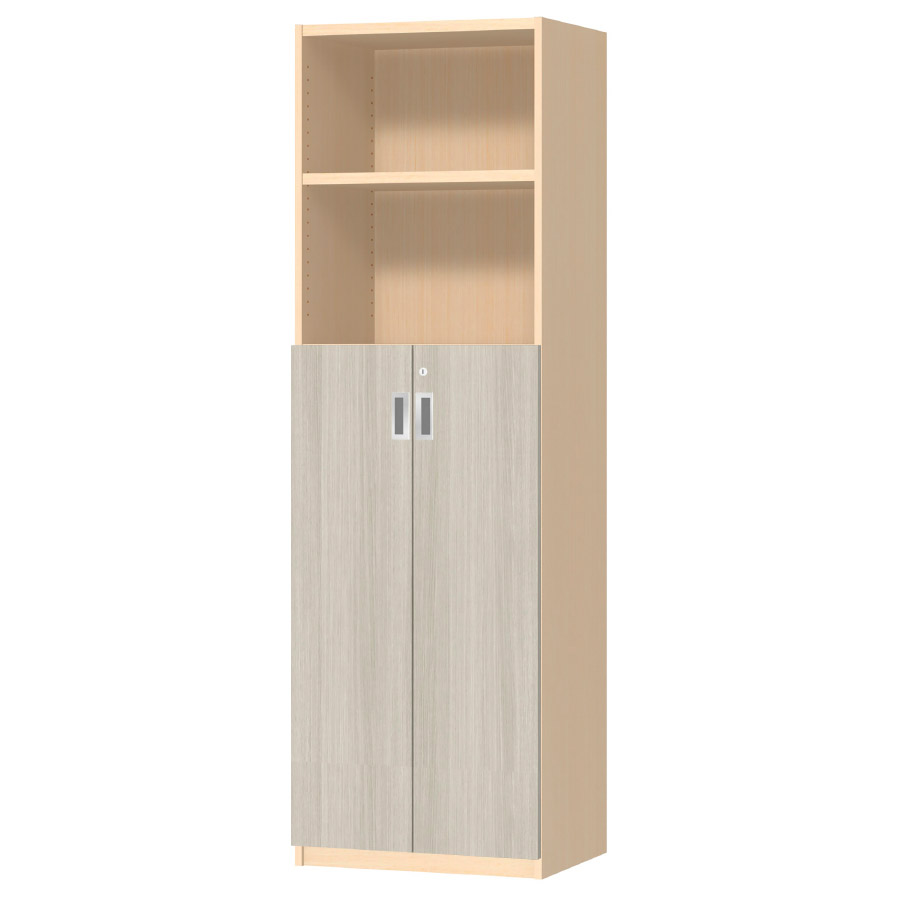 (商品画像) オーダーオフィスストッカー 奥行38.5cm×高さ191.1cm×幅45～59cm 3段扉