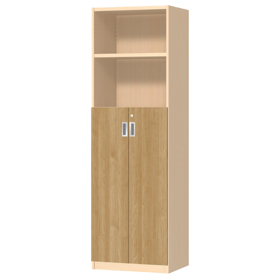 (商品画像) オーダーオフィスストッカー 奥行38.5cm×高さ191.1cm×幅45～59cm 3段扉