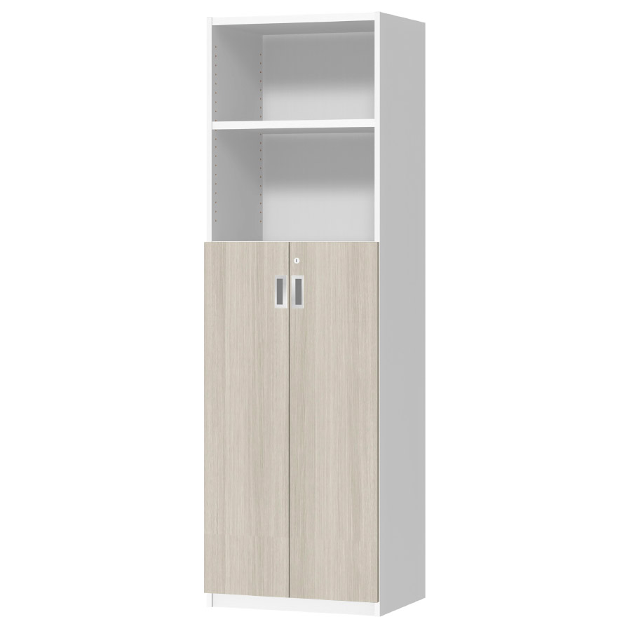 (商品画像) オーダーオフィスストッカー 奥行38.5cm×高さ191.1cm×幅45～59cm 3段扉