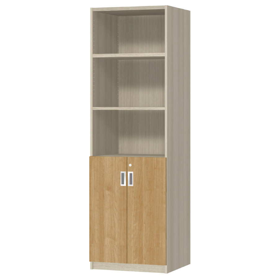 (商品画像) オーダーオフィスストッカー 奥行44.5cm×高さ191.1cm×幅45～59cm 2段扉