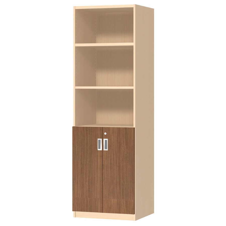 (商品画像) オーダーオフィスストッカー 奥行44.5cm×高さ191.1cm×幅45～59cm 2段扉