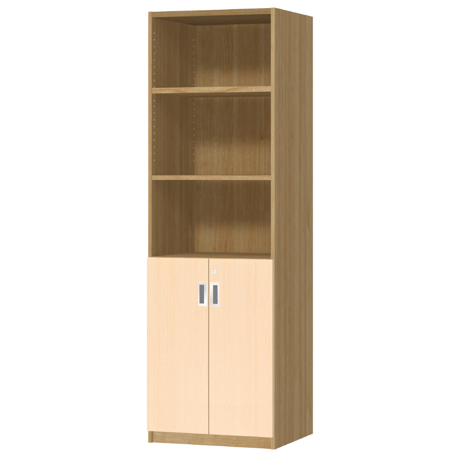 (商品画像) オーダーオフィスストッカー 奥行44.5cm×高さ191.1cm×幅45～59cm 2段扉