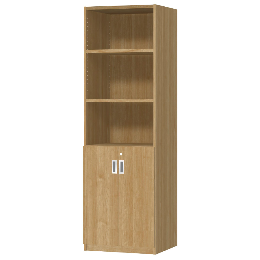 (商品画像) オーダーオフィスストッカー 奥行44.5cm×高さ191.1cm×幅45～59cm 2段扉