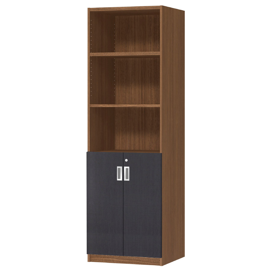 (商品画像) オーダーオフィスストッカー 奥行44.5cm×高さ191.1cm×幅45～59cm 2段扉