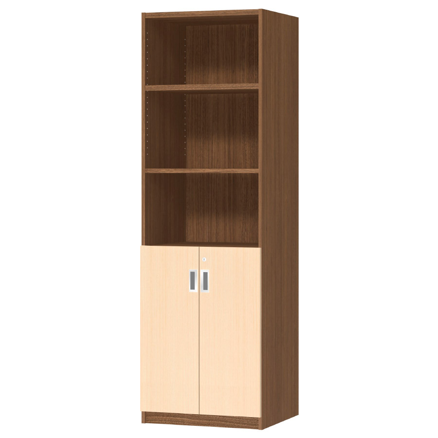 (商品画像) オーダーオフィスストッカー 奥行44.5cm×高さ191.1cm×幅45～59cm 2段扉