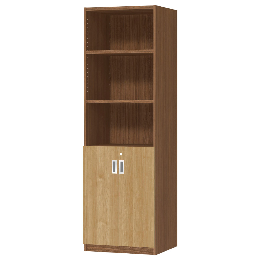 (商品画像) オーダーオフィスストッカー 奥行44.5cm×高さ191.1cm×幅45～59cm 2段扉