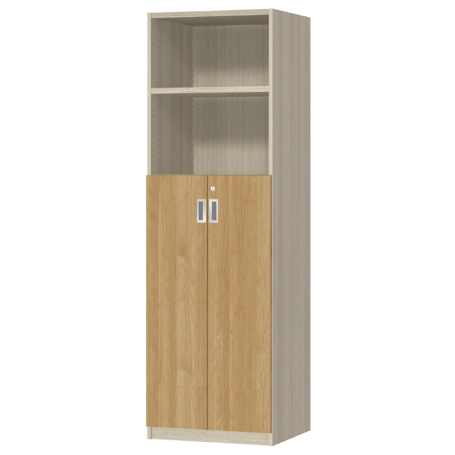 (商品画像) オーダーオフィスストッカー 奥行44.5cm×高さ191.1cm×幅45～59cm 3段扉