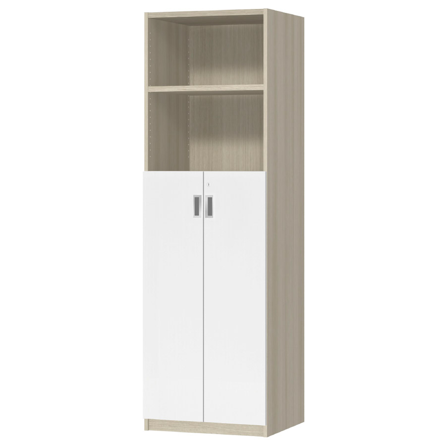 (商品画像) オーダーオフィスストッカー 奥行44.5cm×高さ191.1cm×幅45～59cm 3段扉