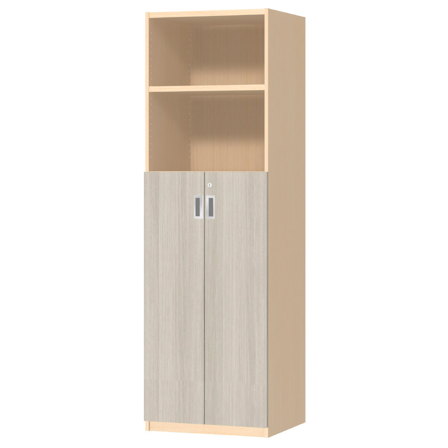 (商品画像) オーダーオフィスストッカー 奥行44.5cm×高さ191.1cm×幅45～59cm 3段扉