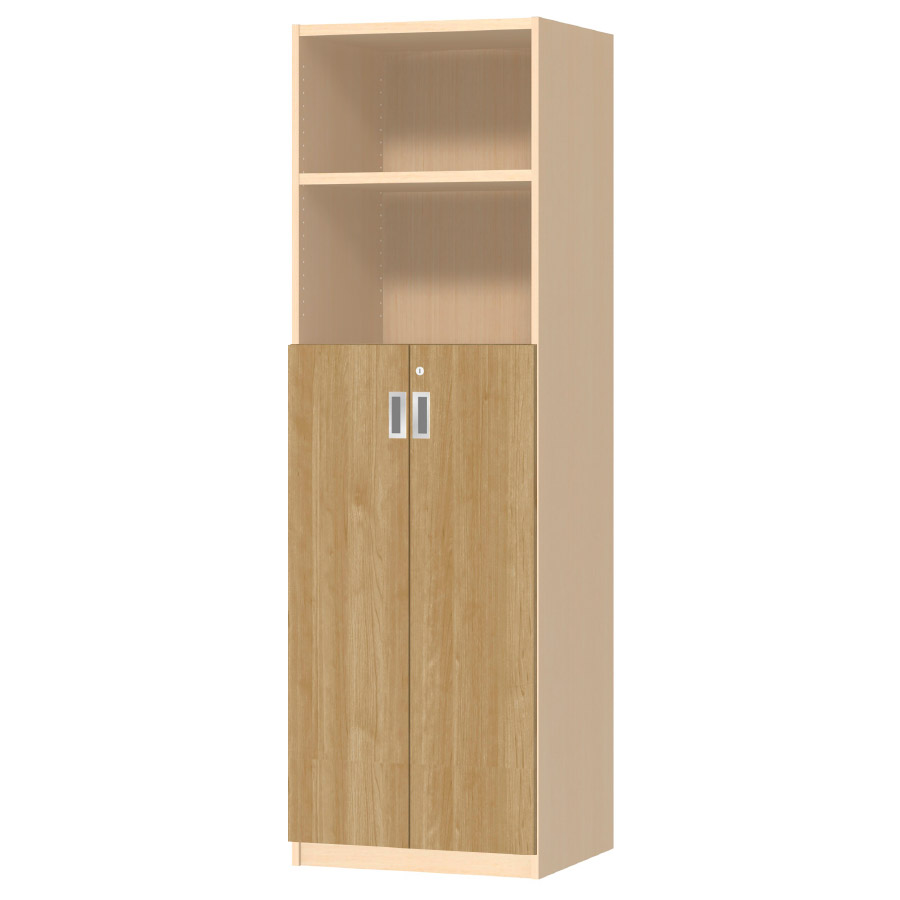 (商品画像) オーダーオフィスストッカー 奥行44.5cm×高さ191.1cm×幅45～59cm 3段扉