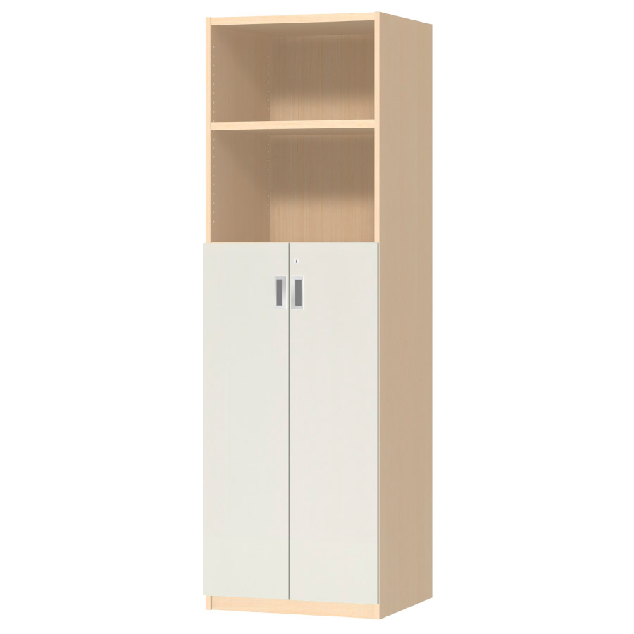 (商品画像) オーダーオフィスストッカー 奥行44.5cm×高さ191.1cm×幅45～59cm 3段扉