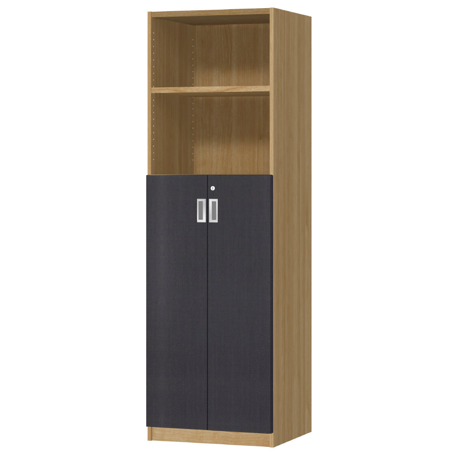 (商品画像) オーダーオフィスストッカー 奥行44.5cm×高さ191.1cm×幅45～59cm 3段扉