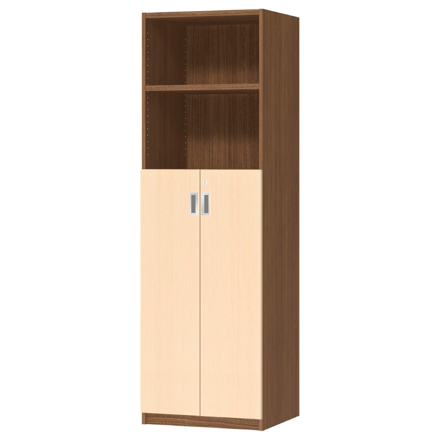 (商品画像) オーダーオフィスストッカー 奥行44.5cm×高さ191.1cm×幅45～59cm 3段扉