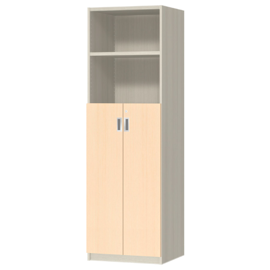 (商品画像) オーダーオフィスストッカー 奥行44.5cm×高さ191.1cm×幅45～59cm 3段扉