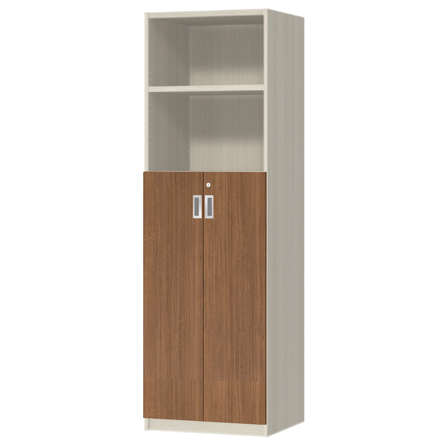 (商品画像) オーダーオフィスストッカー 奥行44.5cm×高さ191.1cm×幅45～59cm 3段扉