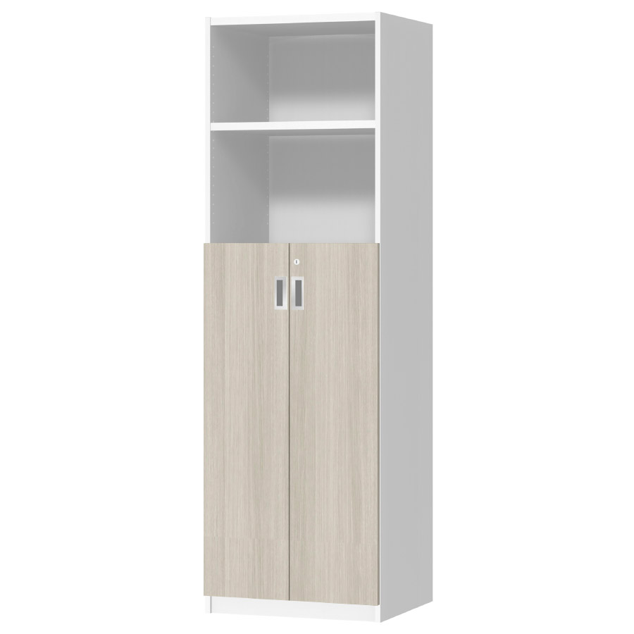 (商品画像) オーダーオフィスストッカー 奥行44.5cm×高さ191.1cm×幅45～59cm 3段扉